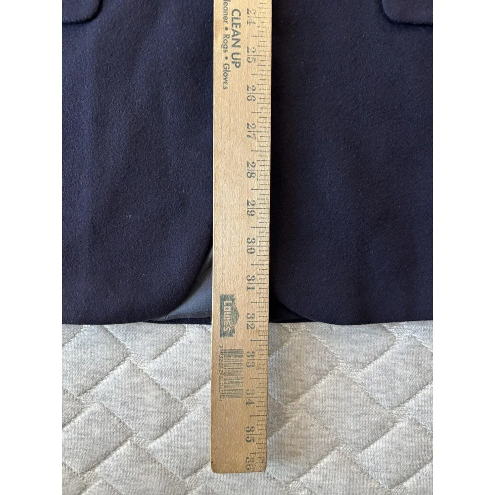 Peterborough Row Blazer Mens 46R Navy 100% Cashmere Sport Coat 2 Button Made USA